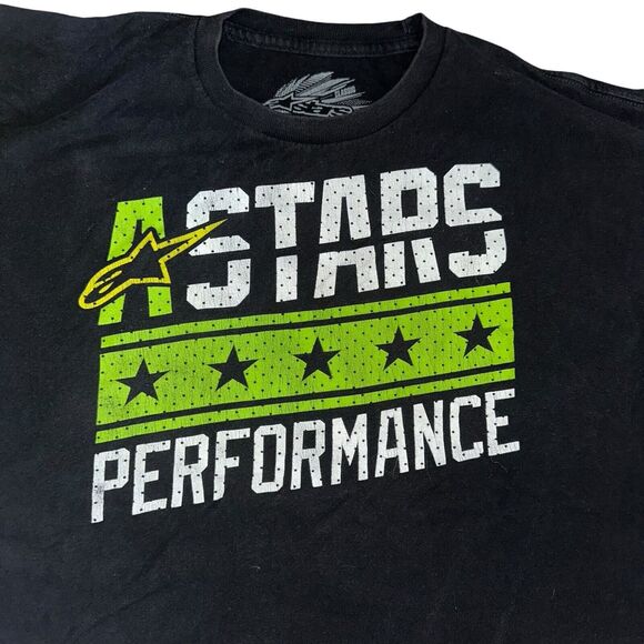 Alpinestars Performance Vintage Y2K Graphic Tee Large Motocross Racing T-Shirt - Picture 6 of 12
